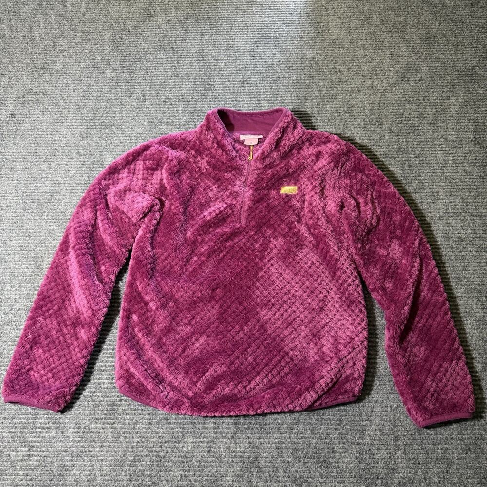 Juicy Couture Girls Size 12 Half Zip Jacket Pink Purple No Hood
